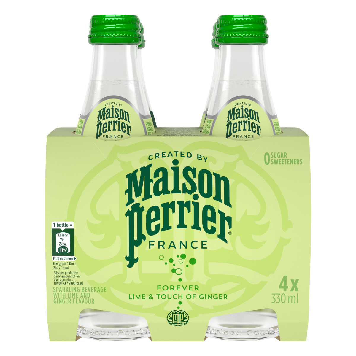 Perrier Ginger Perrier Φυσικό Μεταλλικό Ανθρακούχο Νερό Ginger Lime 4 x 330 ml | Super ...
